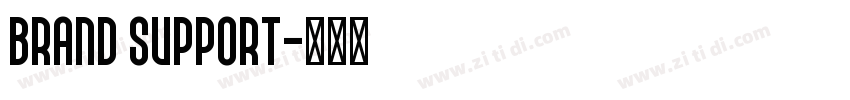 Brand support字体转换